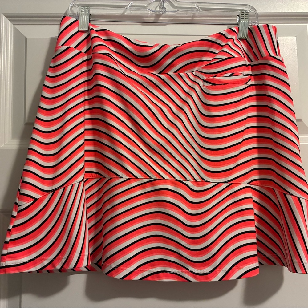 Tail neon orange and White golf skort